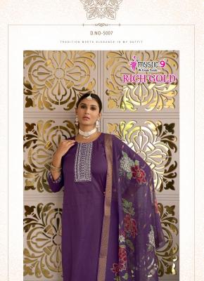 Mystic9 rich gold vol 5 Kurti exporters in Surat