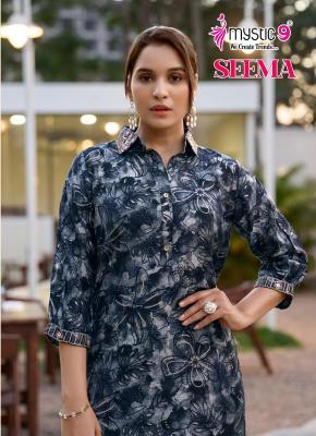 Mystic9 seema vol 1 Wholesale Kurti market in Surat