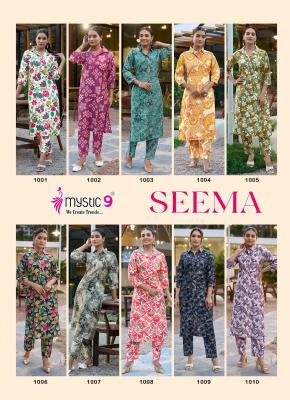 Mystic9 seema vol 1 Wholesale Kurti market in Surat