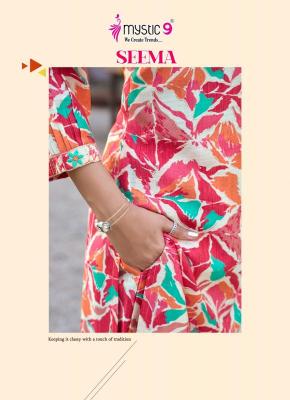 Mystic9 seema vol 1 Wholesale Kurti market in Surat