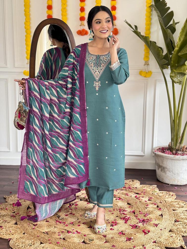 Namrata viscose chanderi straight indian kurtis online shopping