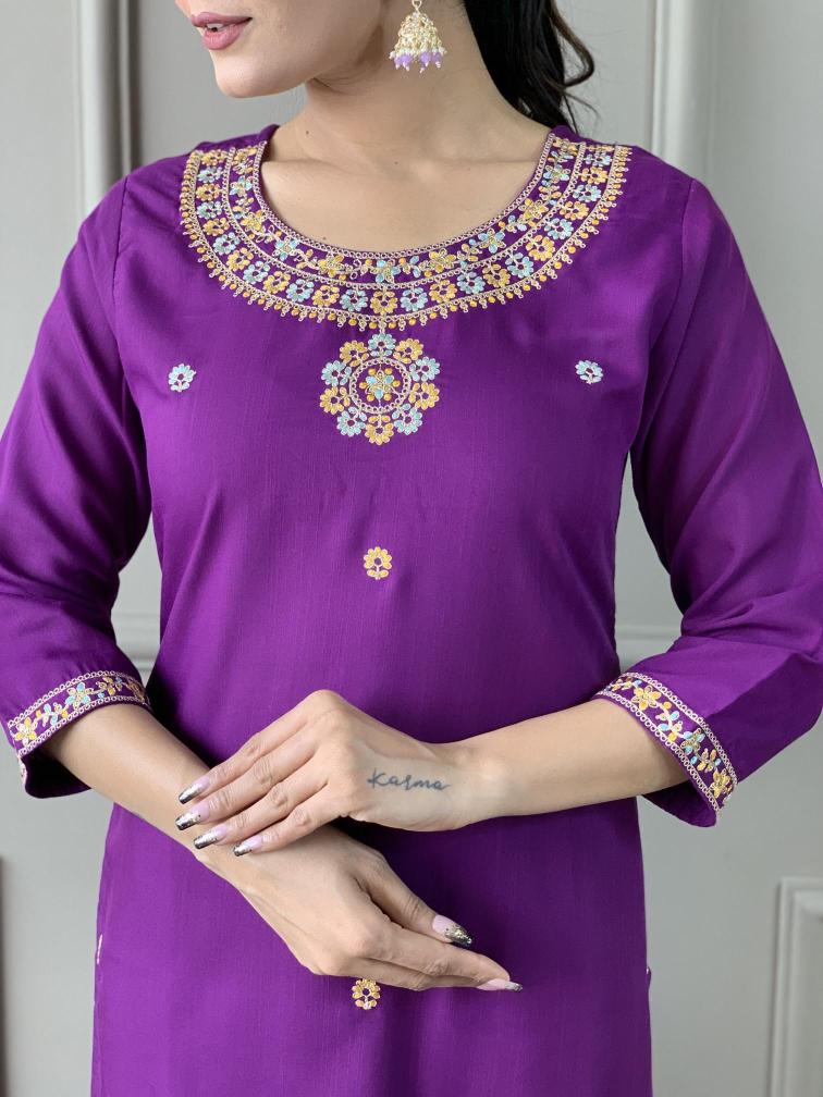 Nisha rayon slub wine stylish indian kurti tops