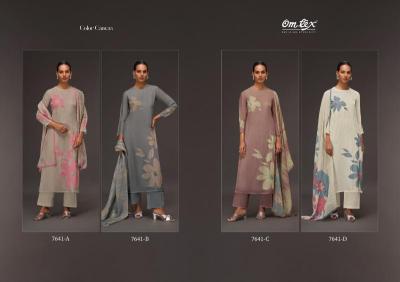 Omtex colour canvas Wholesale dress material market in India