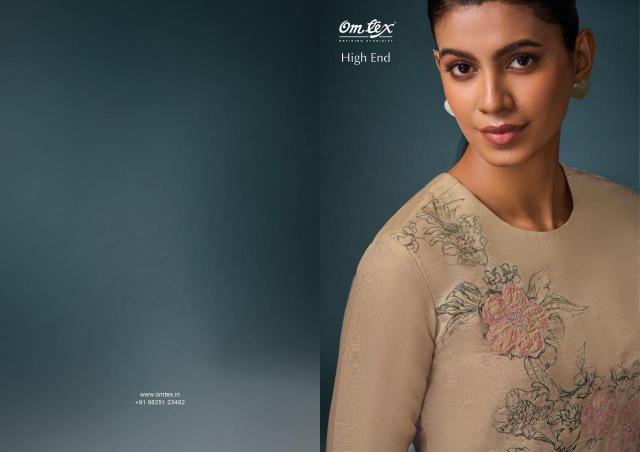 Omtex high end eira Printed dress materials wholesale