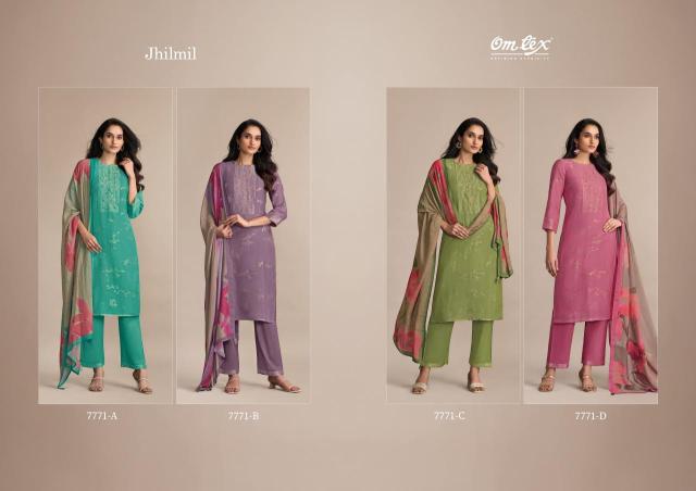 Omtex jhilmil Dress material manufacturers in India