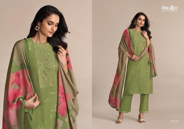 Omtex jhilmil Dress material manufacturers in India