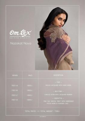 Omtex nazakat nova Dress material wholesale online