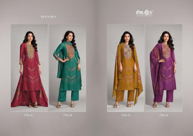 Omtex pehnawa Dress material manufacturers in India