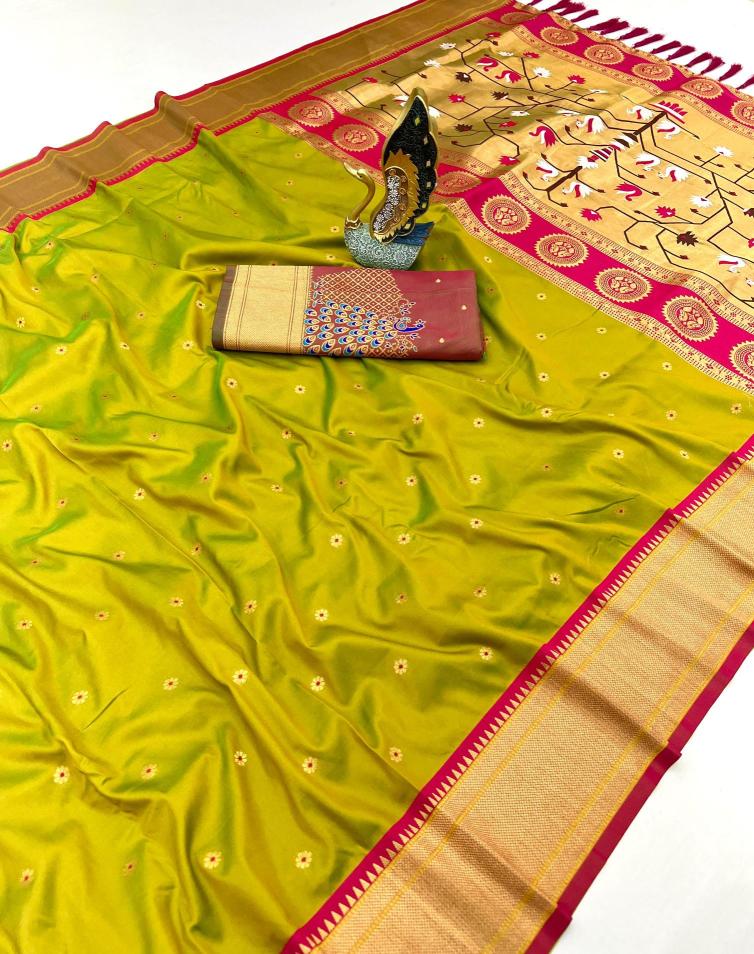 Onam festival special hansraj paithani silk Party wear sarees in Ahmedabad