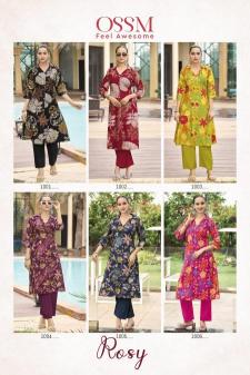 Ossm rosy rainbow themed indian kurtis