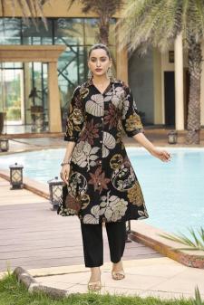 Ossm rosy rainbow themed indian kurtis