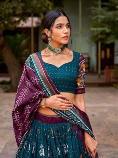 Panchi Tussar Silk Latest lehenga choli designs