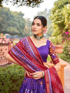 Panchi Tussar Silk Latest lehenga choli designs