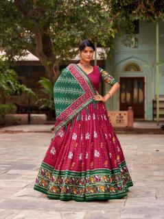 Panchi Tussar Silk Latest lehenga choli designs
