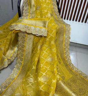 Pure crepe khadi silk Saree wholesale price