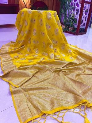 Pure soft khadi crepe silk with antique pallu Wholesale sarees suppliers