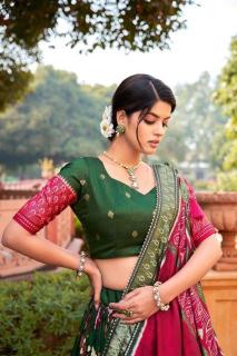 Rabbit Tussar Silk wholesale lehenga shop in delhi