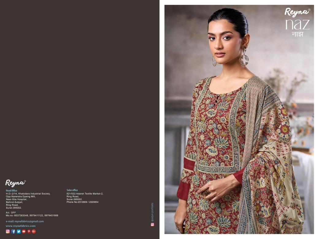 Reyna naz Bulk dress material suppliers in India