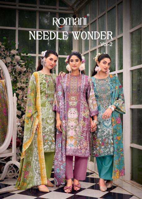 Romani needle wonder vol 2 Dress material manufacturer