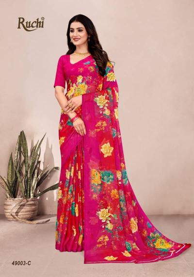 Ruchi Star Chiffon 201 Saree suppliers in India