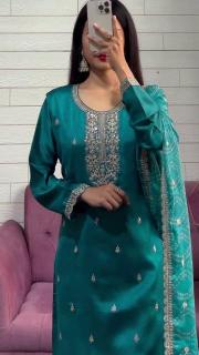 Sahiba AC-7028 pure chinon Buy designer Kurtis online