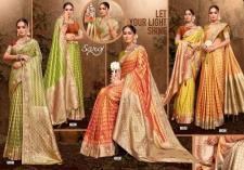 Saroj kavisha tissue sarovski 2 Best saree wholesalers in Kolkata