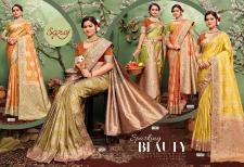 Saroj kavisha tissue sarovski 4 Wholesale Saree suppliers in Kolkata