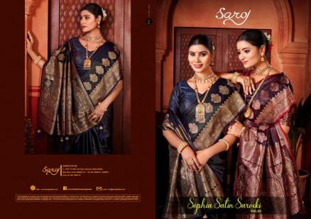 Saroj sophia satin saroski 3 Saree export companies