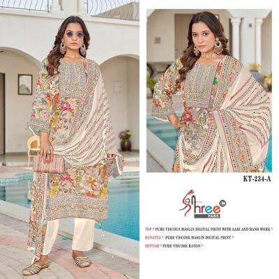 Shree fab KT - 234 maslin Fancy dress materials wholesale