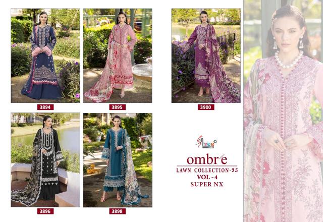 Shree fab ombre lawn collection vol 4 Mumbai wholesale market