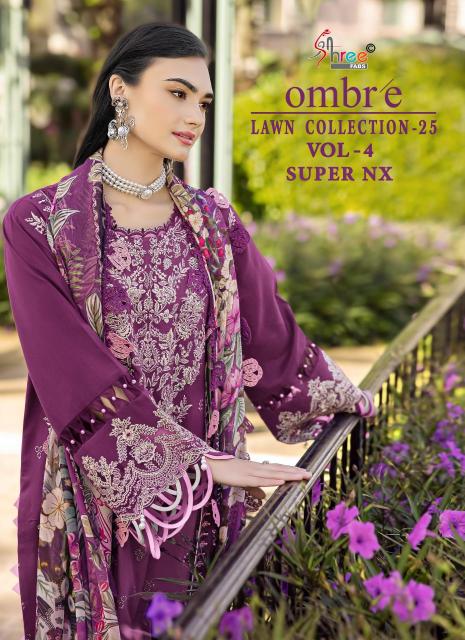 Shree fab ombre lawn collection vol 4 Mumbai wholesale market