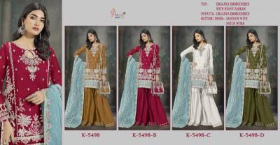 Shree K 5498 Organza Buy party wear salwar kameez online