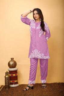 Shree salasar Mf present rayon coord set Kurti manufacturer India