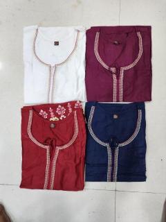 Shree salasar reyon embroidery work short tops Mumbai Kurti fashion