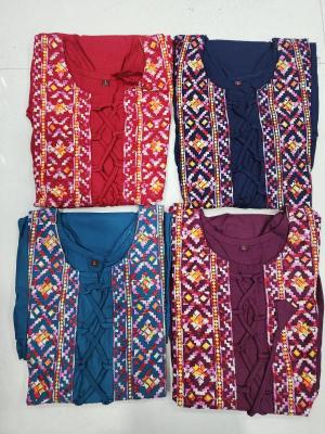 Shree salasar reyon with embroidery indian kurti manufacturer
