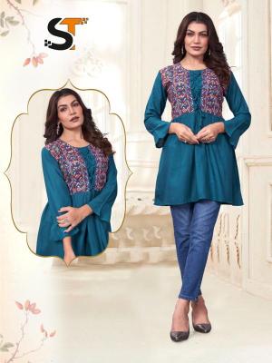 Shree salasar reyon with embroidery indian kurti manufacturer
