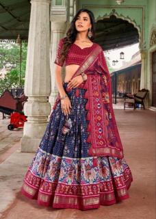 Sitara Tussar Silk wedding lehenga wholesale surat