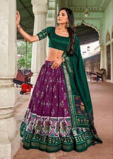 Sitara Tussar Silk wedding lehenga wholesale surat