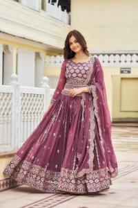 Sn 2305 Designer Faux Georgette Best lehenga choli wholesalers