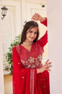 Sn 2307 Designer Faux Georgette Wholesale lehenga choli manufacturers