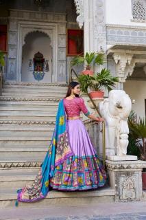 square box Tussar Silk lehenga wholesale market delhi