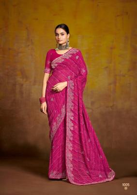 Stavan bindni georgette Pune wholesale saree shops