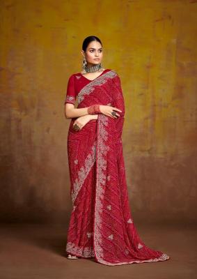 Stavan bindni georgette Pune wholesale saree shops