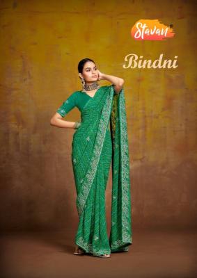 Stavan bindni georgette Pune wholesale saree shops