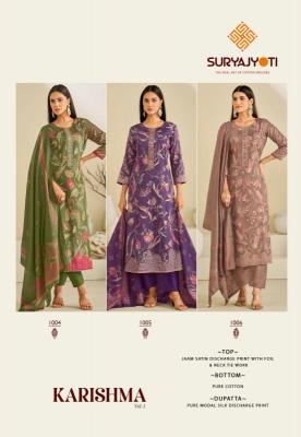 Suryajyoti karishma vol-01 Wholesale dress material suppliers in Rajkot
