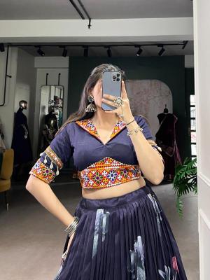 Tasar Silk Co-ord Set 1734 Party wear lehenga choli suppliers