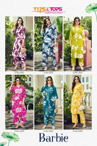 Tips And Tops Barbie Co Ord Set Vol 1 Wholesale Kurti distributors
