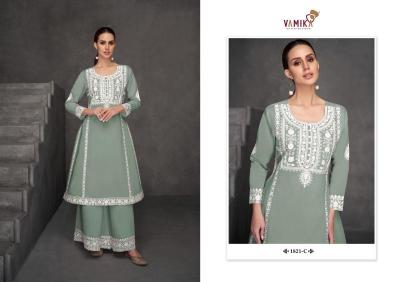 Vamika fiza viscos roman silk salwar suit manufacturers in Gujarat