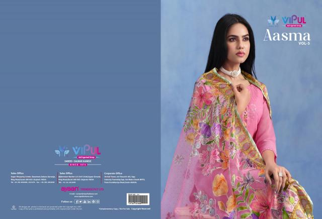 Vipul aasma vol 5 Dress material manufacturers in Mumbai