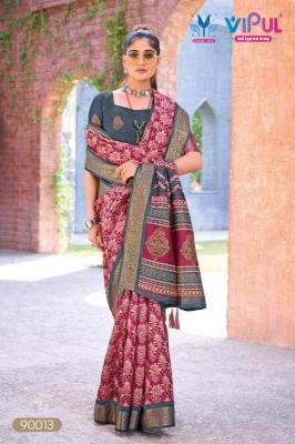 Vipul kashmir Latest Party wear saree wholesale suppliers in India